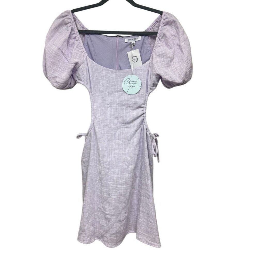 Cloud Ten lovely in lavender mini open cutout dress size small